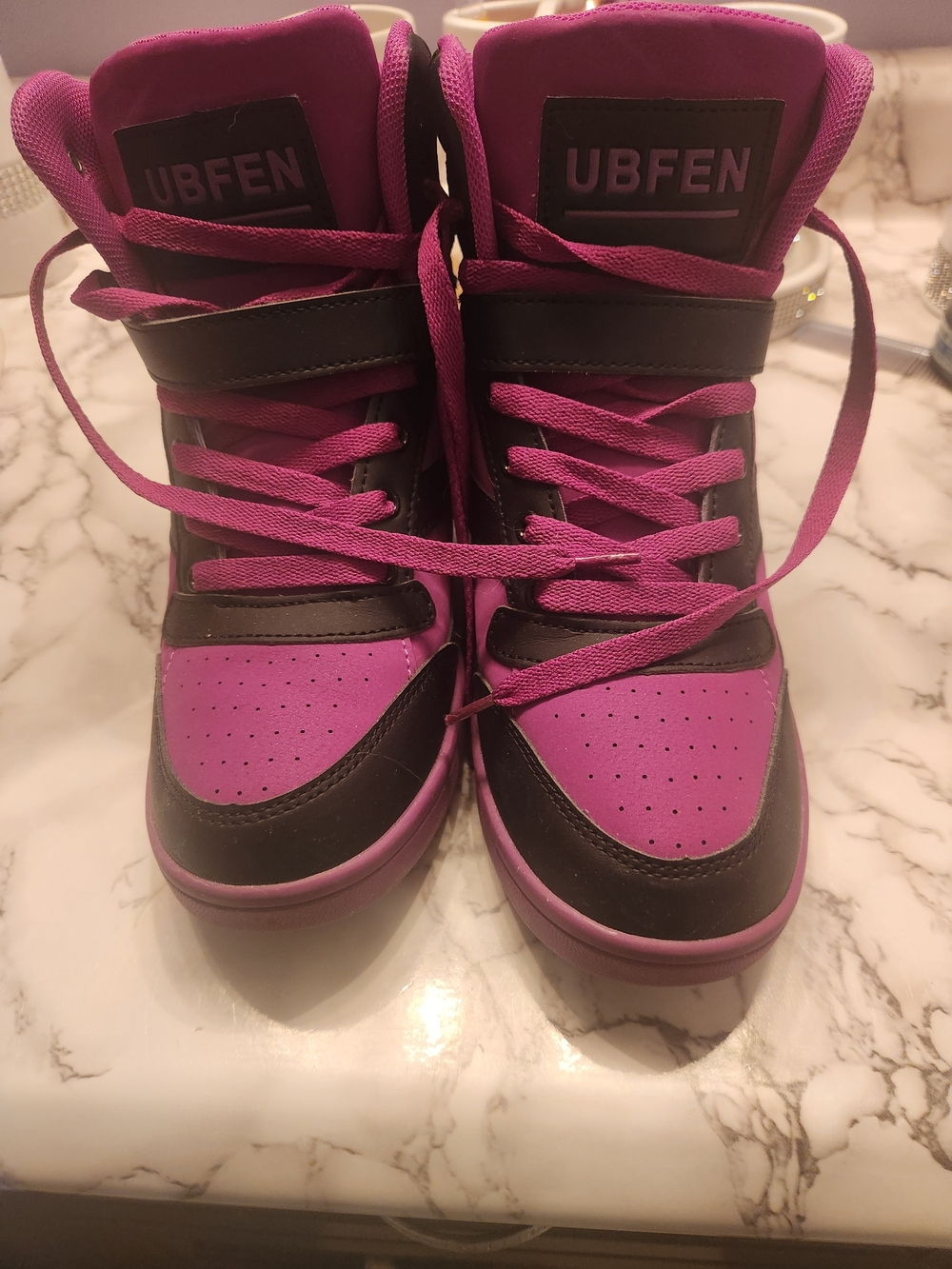 Women's Purple High-Top Sneakers